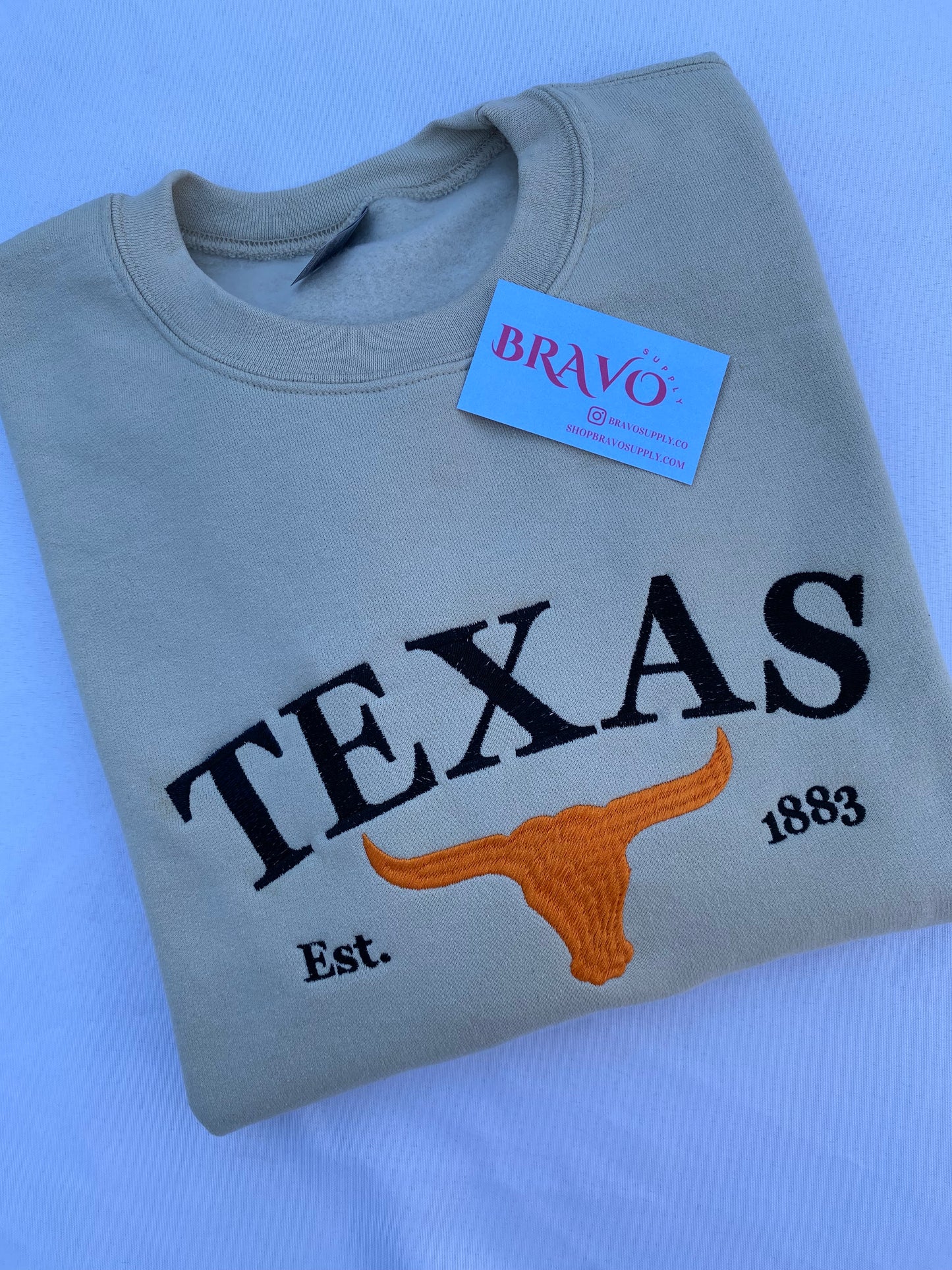 Texas embroidered sweatshirt