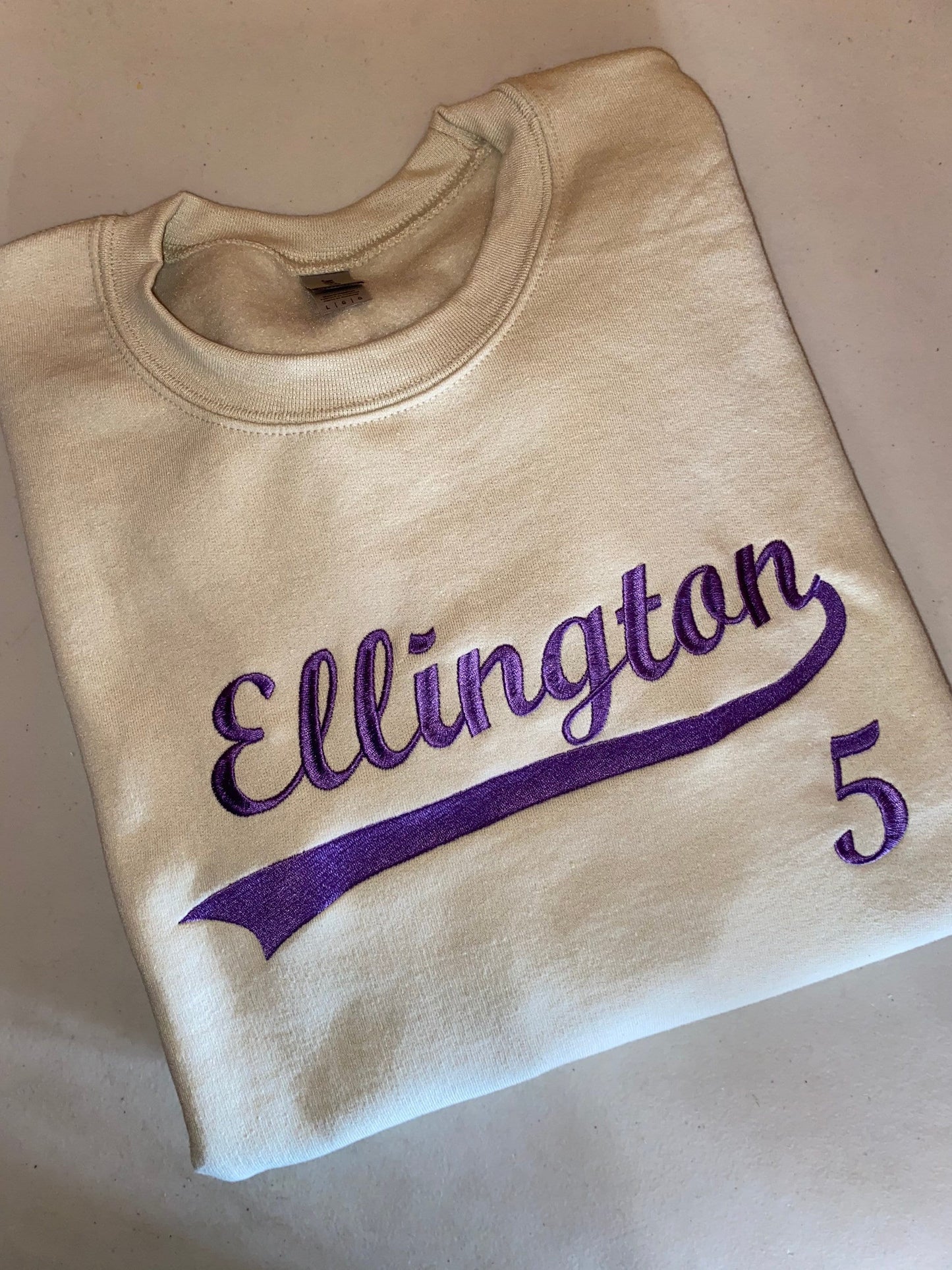 Custom baseball embroidered sweatshirt