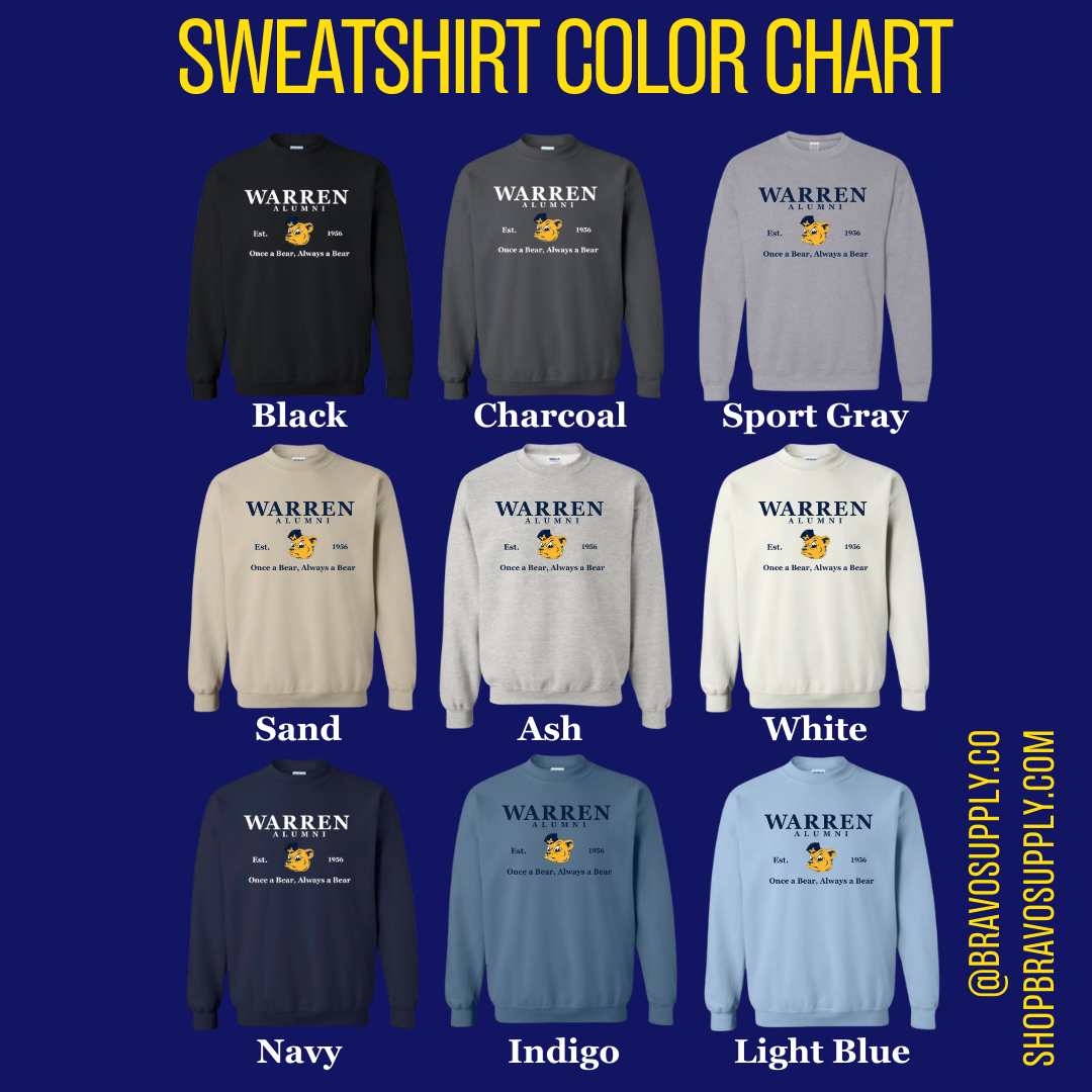 Warren Alumni embroidered sweatshirt