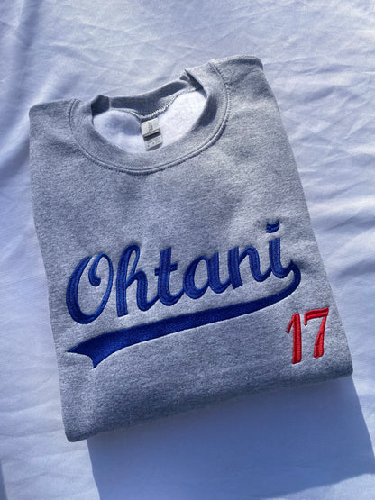 Ohtani embroidered sweatshirt