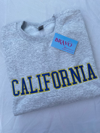 California varsity embroidered sweatshirt