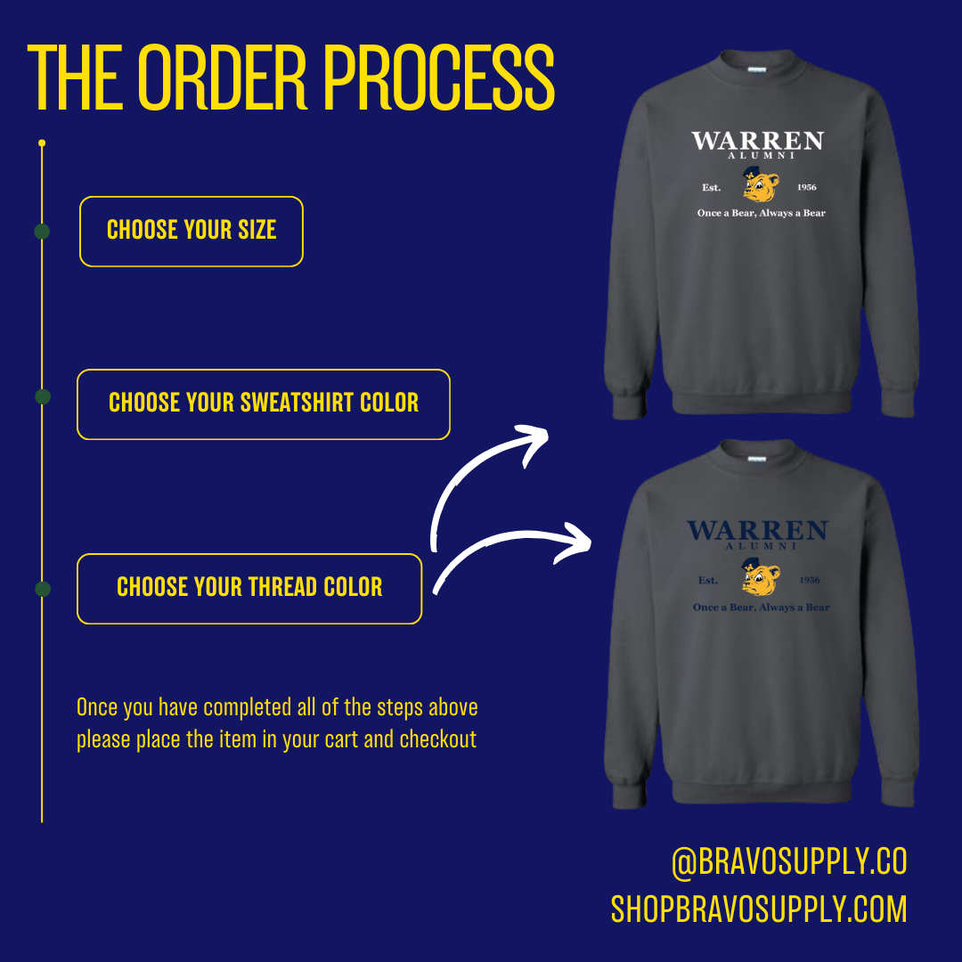 Warren Alumni embroidered sweatshirt