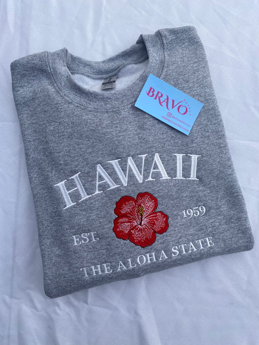 Hawaii embroidered sweatshirt