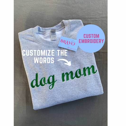Custom embroidered sweatshirt