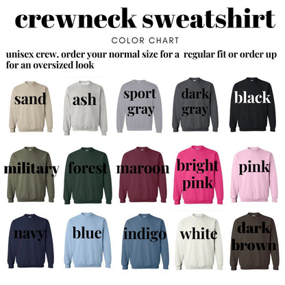 Custom Roman numeral embroidered sweatshirt